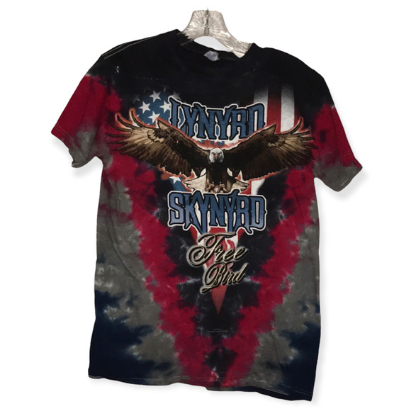 Lynyrd Skynyrd Tie Dye Shirt // Free Bird 80'S - Picture 1 of 5